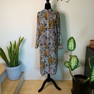 H&M Conscious Long Floral Tunic Size 6